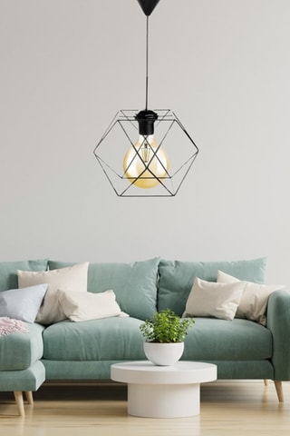 Candeeiro suspenso - Preto - 40 W