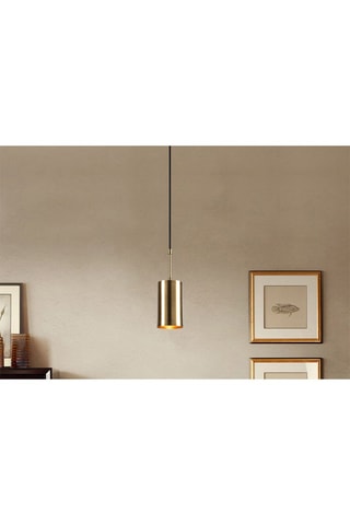Candeeiro suspenso Kem - Dourado - 40 W