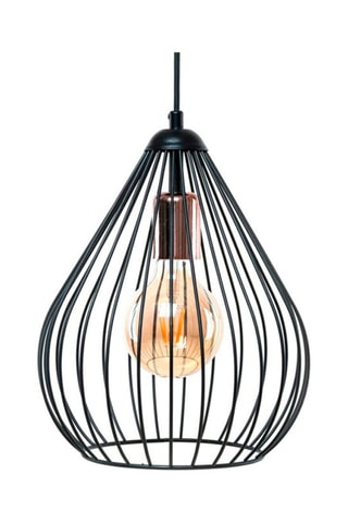 Candeeiro suspenso - Preto e dourado-rosa - 45 - 60 W