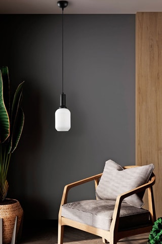 Candeeiro suspenso - Preto - 40 W