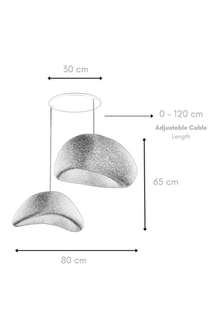 Suspension - Gris clair - 2 x 40 W