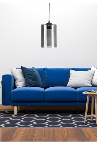 Candeeiro suspenso - Preto e cinzento escuro - 40 W