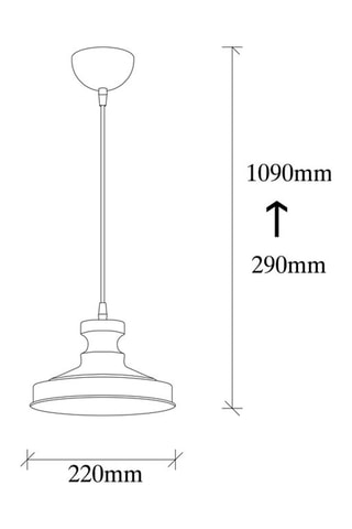 Candeeiro suspenso Berceste - Dourado