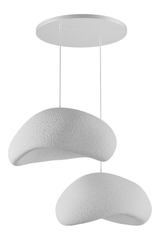 Candeeiro suspenso - Branco - 2 x 40 W