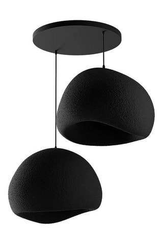 Candeeiro suspenso - Preto - 2 x 40 W