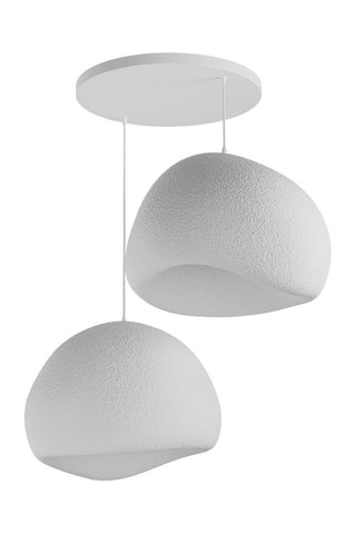 Candeeiro suspenso - Branco - 2 x 40 W