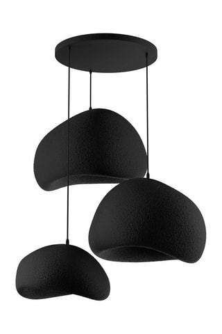 Candeeiro suspenso - Preto - 3 x 40 W