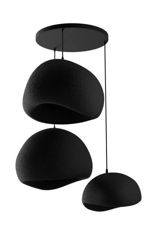 Candeeiro suspenso - Preto - 3 x 40 W
