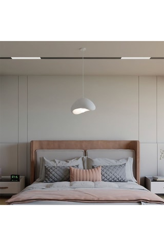 Candeeiro suspenso Wabi Sabi Quiet Current - Branco - 40 W