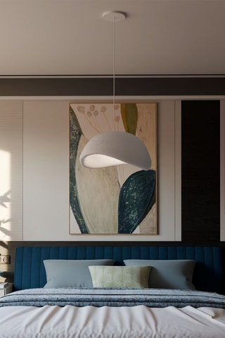 Candeeiro suspenso Wabi Sabi Nomu - Branco - 40 W