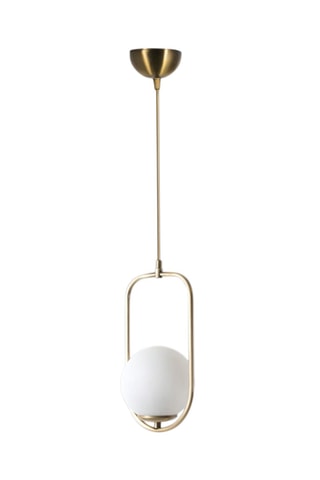 Candeeiro suspenso Ahy Tekeli Dourado e branco