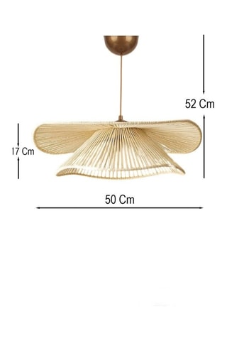 Candeeiro suspenso - Creme - 40 W