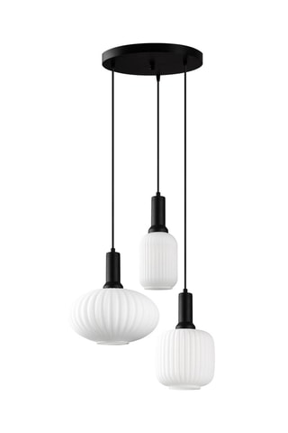 Candeeiro suspenso - Preto - 3 x 40 W