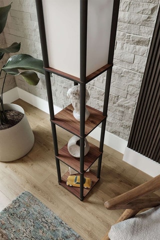 Candeeiro TierShelfLampz2 - Imitação de carvalho - 40 W