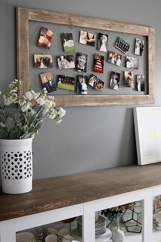 Moldura em madeira - 100 x 60 cm - Natural