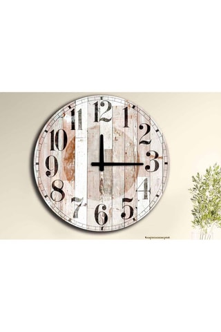 Relógio - Imitação madeira - 50 cm