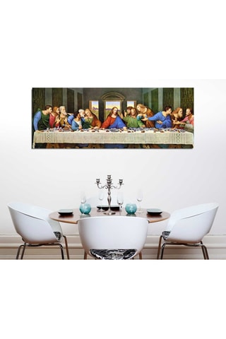 Quadro "A Última Ceia" Leonardo De Vinci - 30 x 80 cm - Reprodução