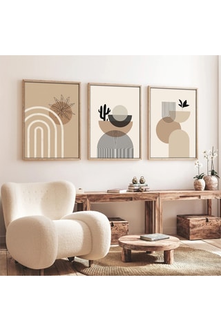 3 quadros em madeira - 50 x 70 cm