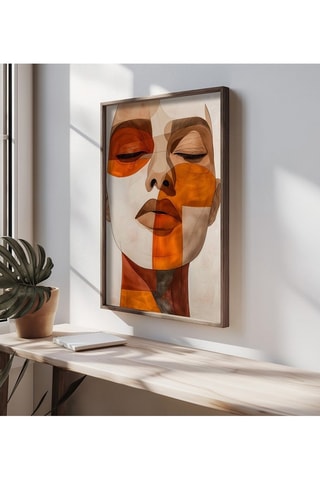 Pintura decorativa emoldurada em MDF Marguerite2 - 50 x 70 cm