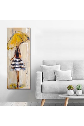 Pintura decorativa em tela Évelyne2 - 80 x 30 cm