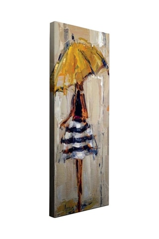 Pintura decorativa em tela Évelyne2 - 80 x 30 cm