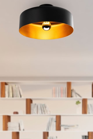 Candeeiro de teto - Preto - 40 W