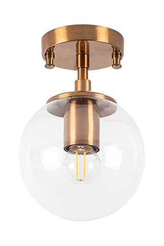 Candeeiro de teto Atmaca - Dourado e transparente