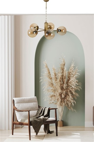 Candeeiro suspenso - Dourado - 5 x 40 - 60 W