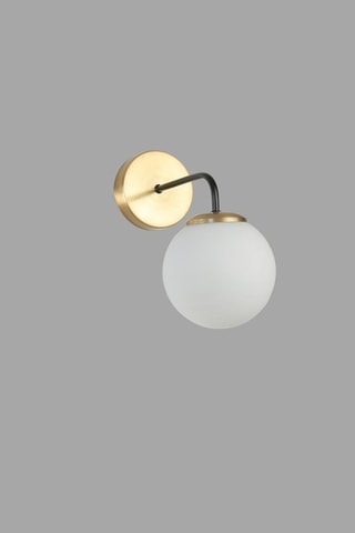 Aplique de parede - Dourado e branco - 60 W