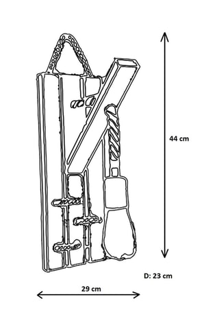 Aplique de parede em madeira maciça - Natural - 40 W