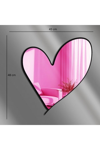 Espelho - 43 x 48 cm - Rosa