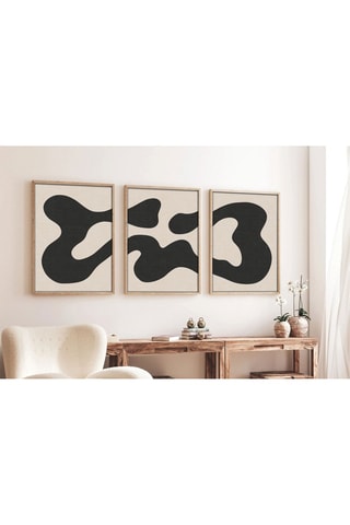 3 quadros em madeira maciça - 30 x 40 cm