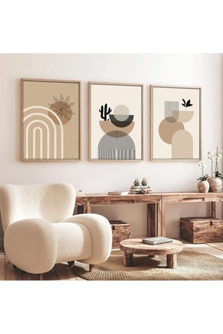 3 quadros em madeira - 50 x 35 cm