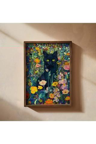 Pintura decorativa com moldura em DF Hippolyte - 50 x 70 cm