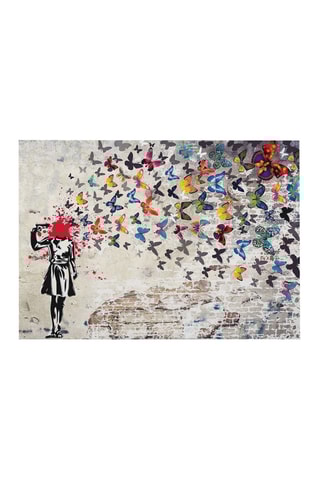Quadro "Butterfly Girl" Banksy - 50 x 70 cm