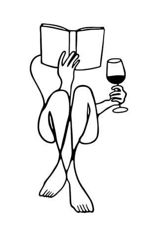 Decoração de parede Bien - Preto - 38 x 73 cm