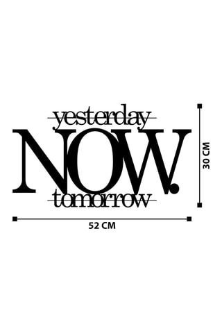 Decoração de parede NOW - Preto