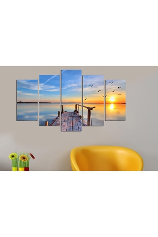 5 pinturas decorativas em MDF Octave3 - 20 x 50 cm 