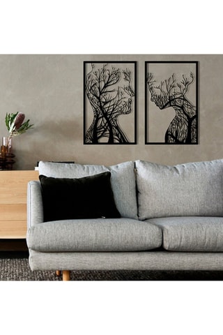 Decoração de parede Lutuf Preto