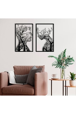 Decoração de parede Lutuf Preto