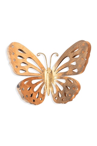 Decoração de parede Farfalla 2 32 x 29 cm - Dourado