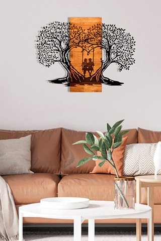 Decoração de parede Eva de madeira Natural