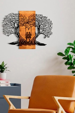 Decoração de parede Eva de madeira Natural