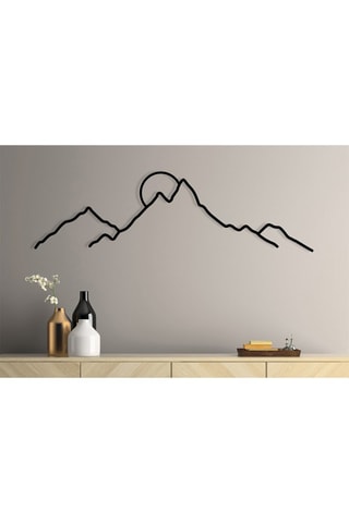 Décoration murale Ayers -  Noir - 100 x 29 cm