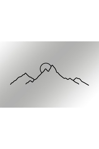 Décoration murale Ayers -  Noir - 100 x 29 cm