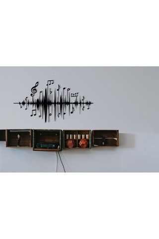 Decoração de parede Lal 69 x 37 cm - Preto