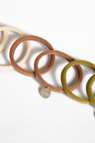 6 Haarelastieken - Beige