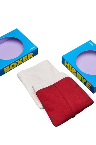 2 Hipsters - ecru en bordeauxrood