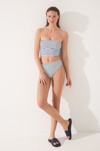 Bikinitop - Wit en Zwart