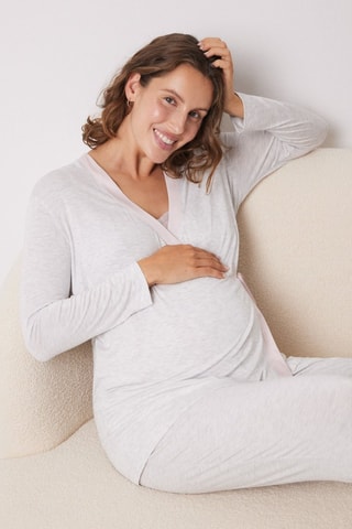 Zwangerschapsvest - Gemêleerd Lichtgrijs